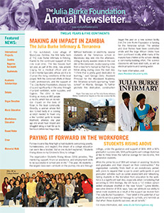 Julia Burke Foundation 2010_Newsletter-Cover