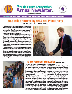 Julia Burke Foundation 2013_Newsletter Cover