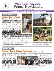 Julia Burke Foundation 2017_Newsletter Cover