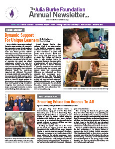 Julia Burke Foundation 2019_Newsletter Cover